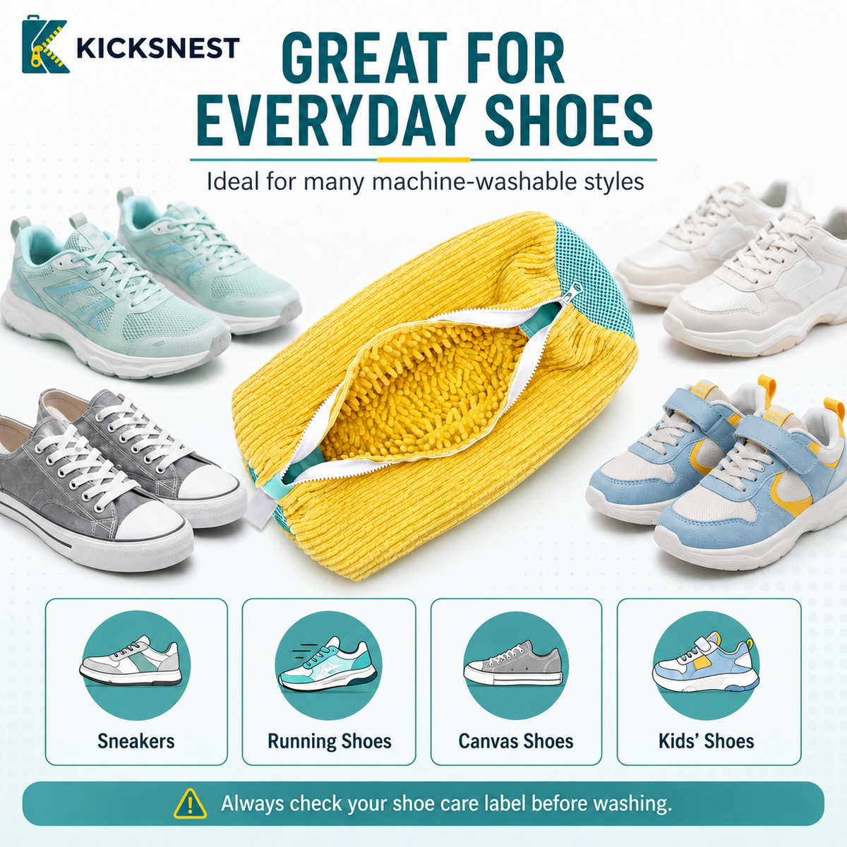 KicksNest™ Shoe Washing Bag
