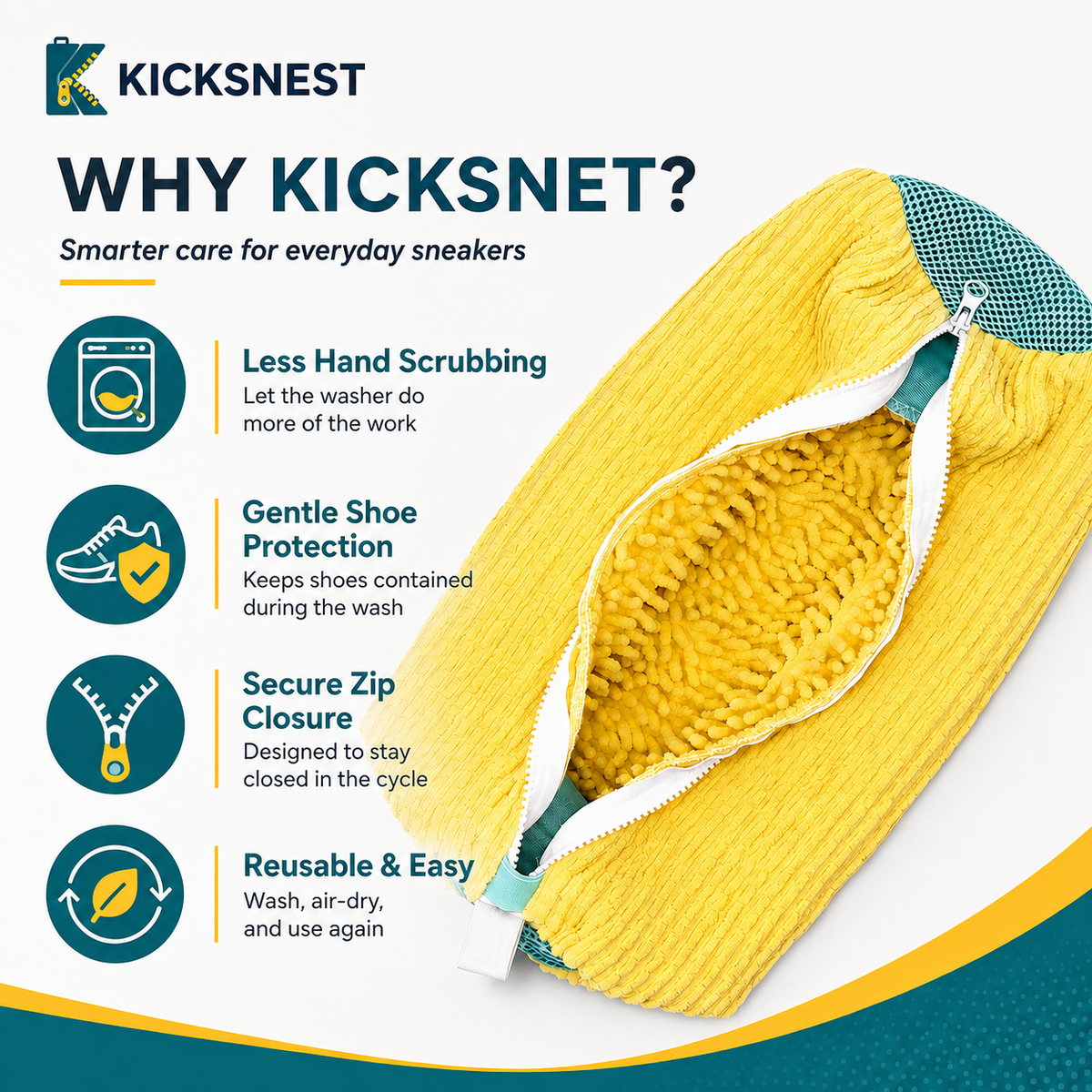 KicksNest™ Shoe Washing Bag