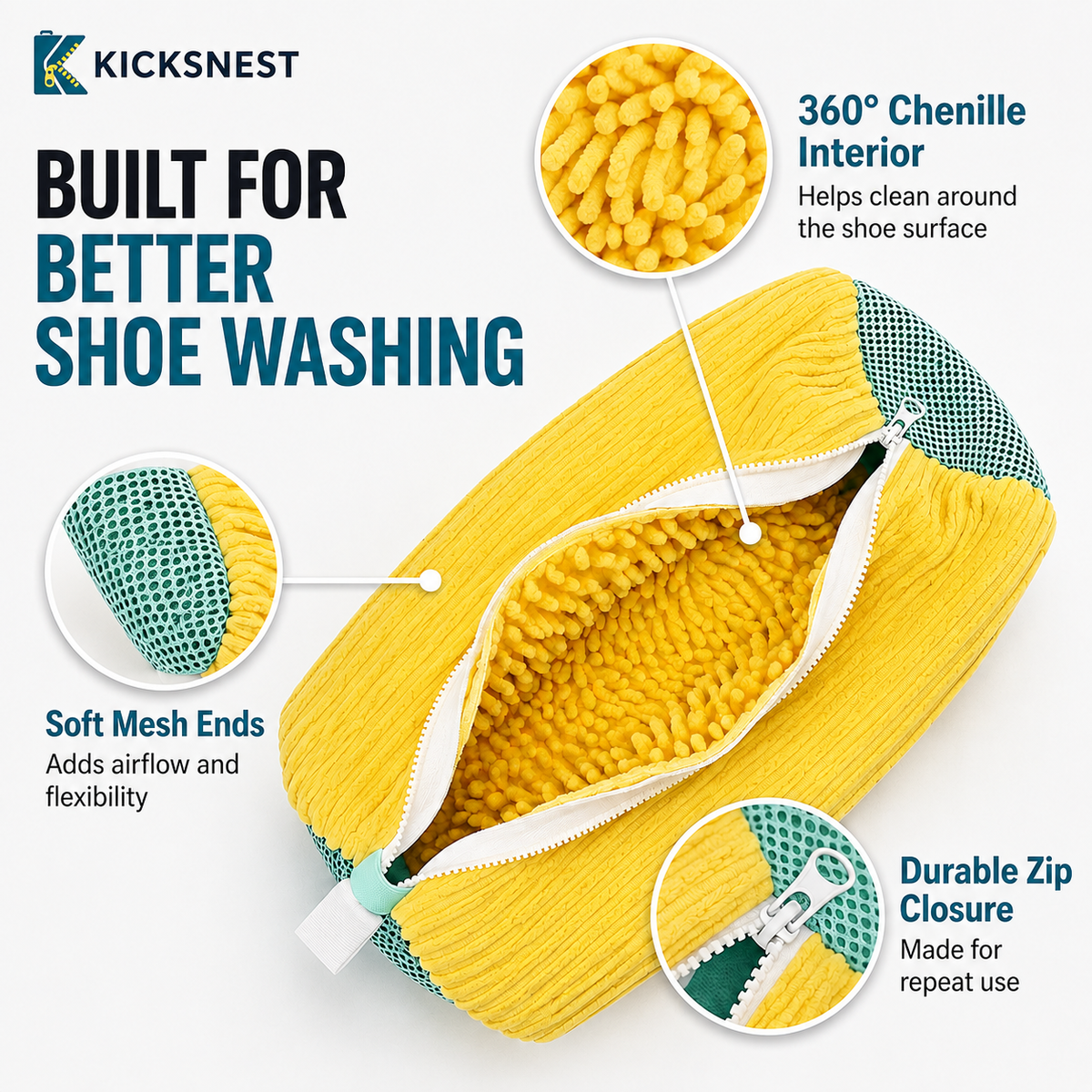KicksNest™ Shoe Washing Bag