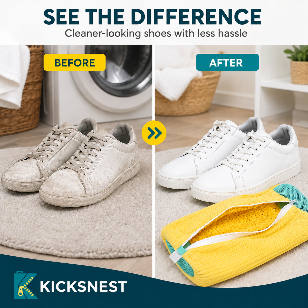 KicksNest™ Shoe Washing Bag
